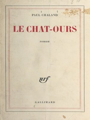 cover image of Le chat-ours